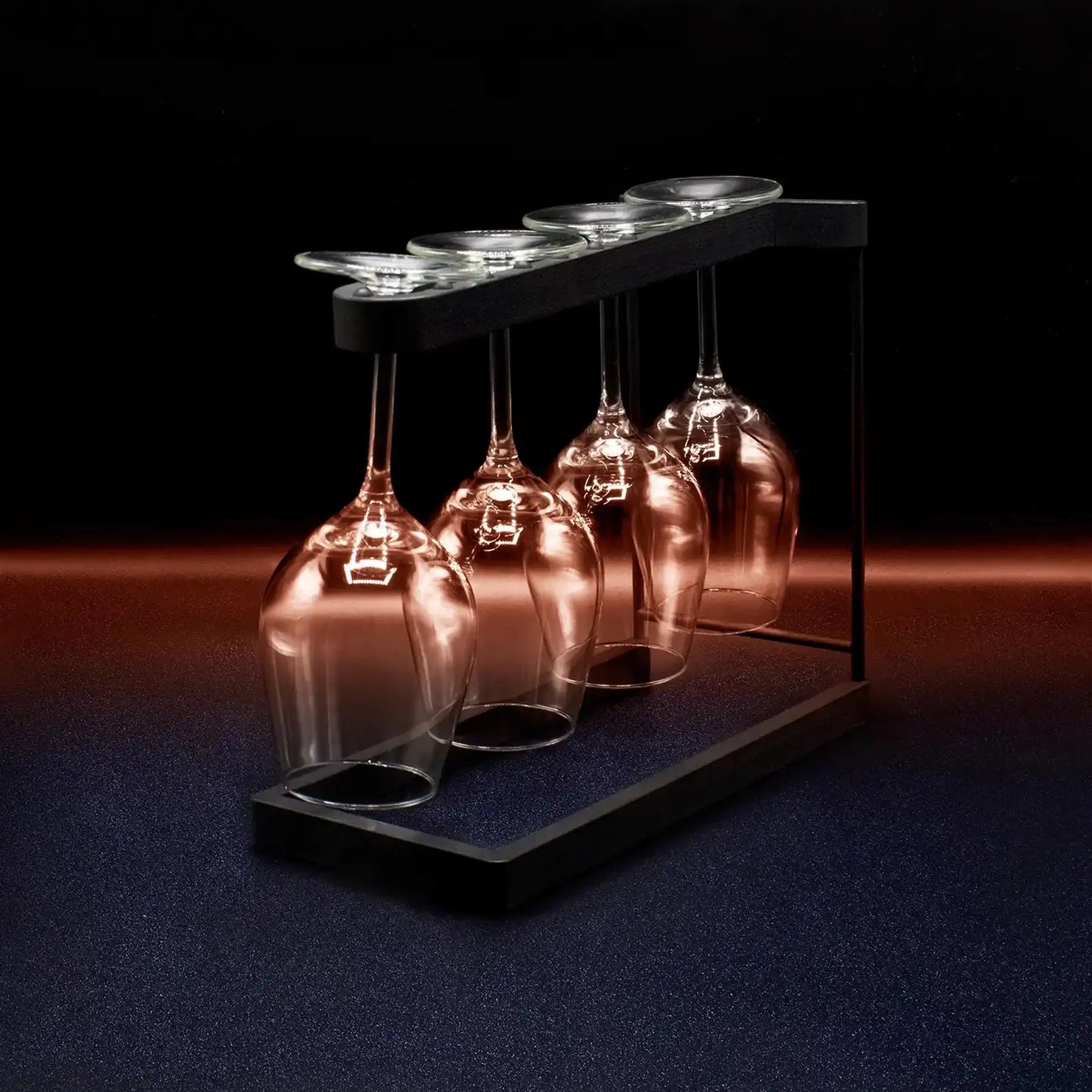 Wine Glass Rack  Dishwasher Safe & Stylish | Happy Sinks Black