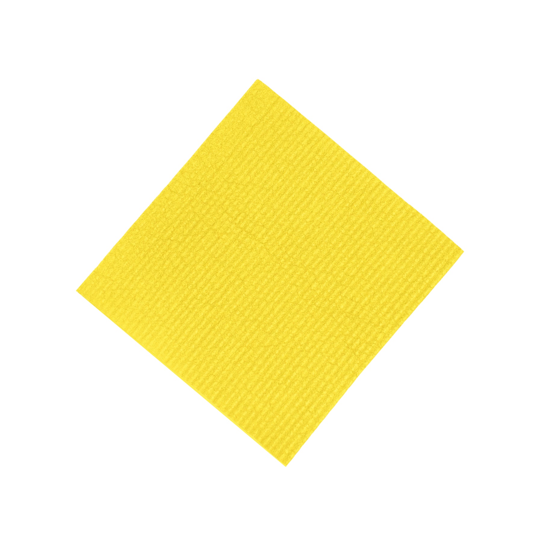 Swedish dishcloth in citrus yellow, eco-friendly cleaning cloth.