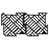 Kitchen sink mat made of silicone, black color, lattice design for drainage.