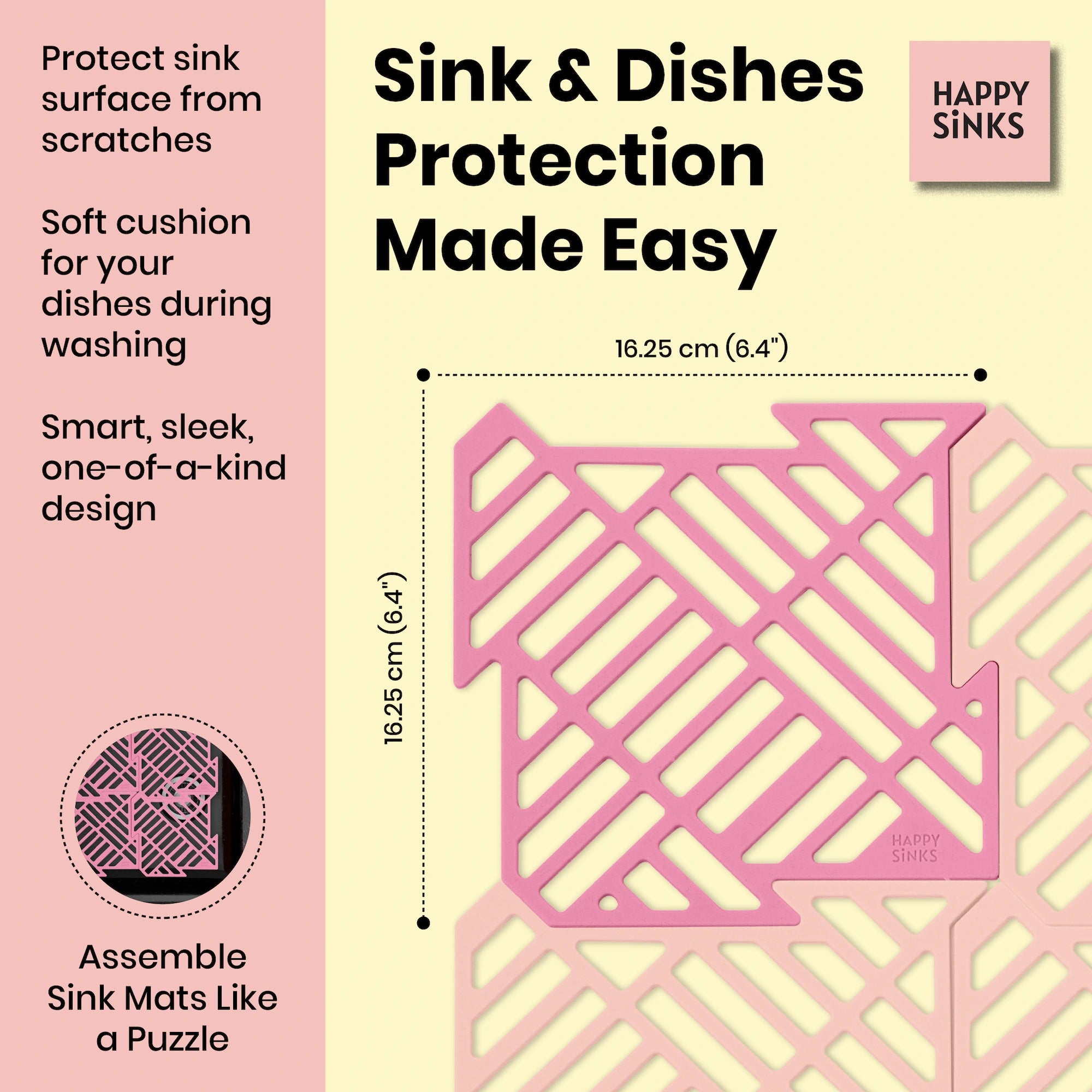 Pink sink mat benefits
