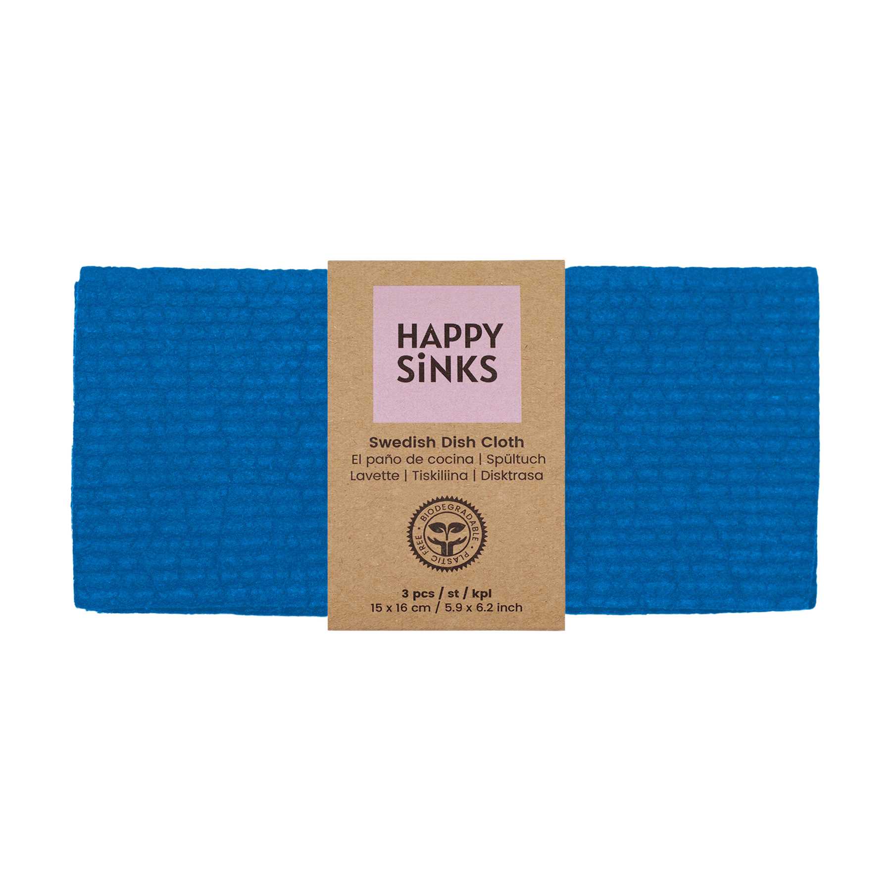 Swedish Dishcloths – Ocean Blue (Set of 3) | HAPPY SiNKS